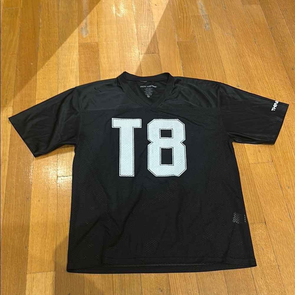 Black Mesh T8 Sports Jersey